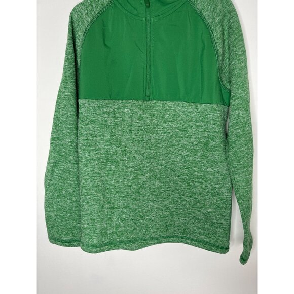 All In Motion Boys Green Half Zip Sweatshirt Size Medium 8/10 - Picture 4 of 12